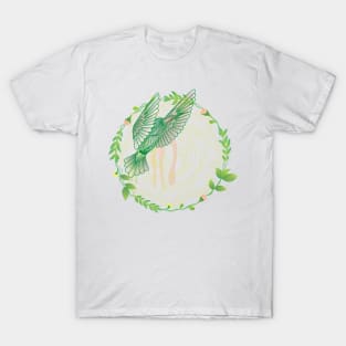 watercolor bouquet hummingbird T-Shirt